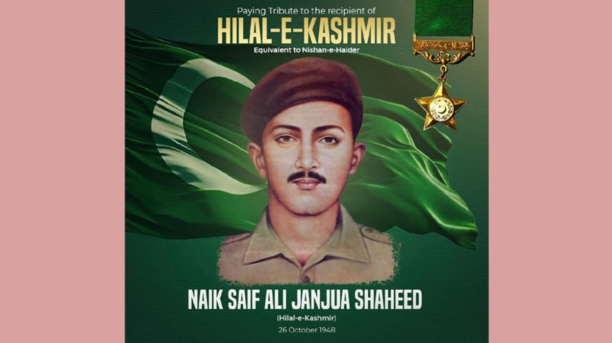 Pakistan Remembers Naik Saif Ali Janjua Shaheed on 78th Martyrdom Anniversary