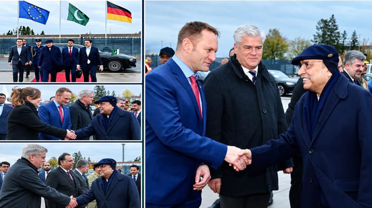 President Asif Ali Zardari Returns Home After Official Visit to Germany
