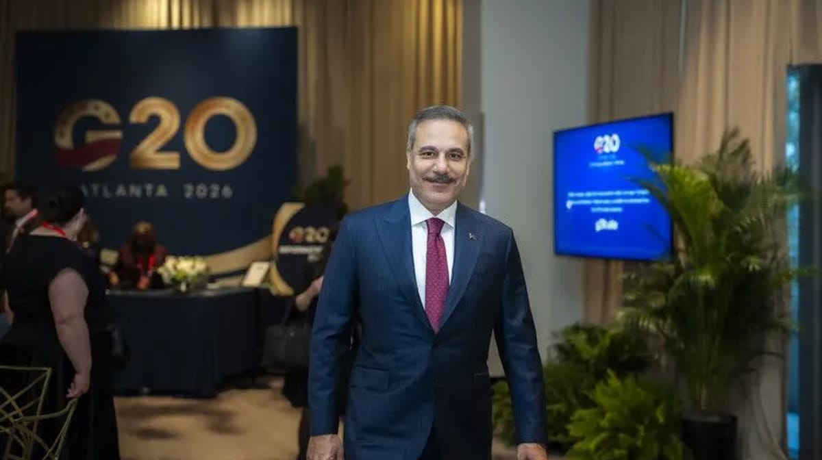 Turkey plays constructive role at G20 foreign ministers' meeting: Fidan